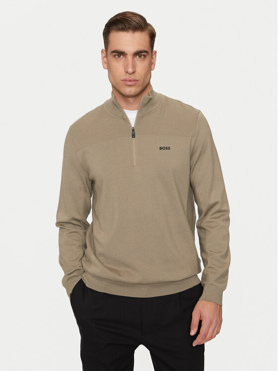 BOSS BOSS Пуловер Momentum-X_QZ 50498560 Бежов Regular Fit