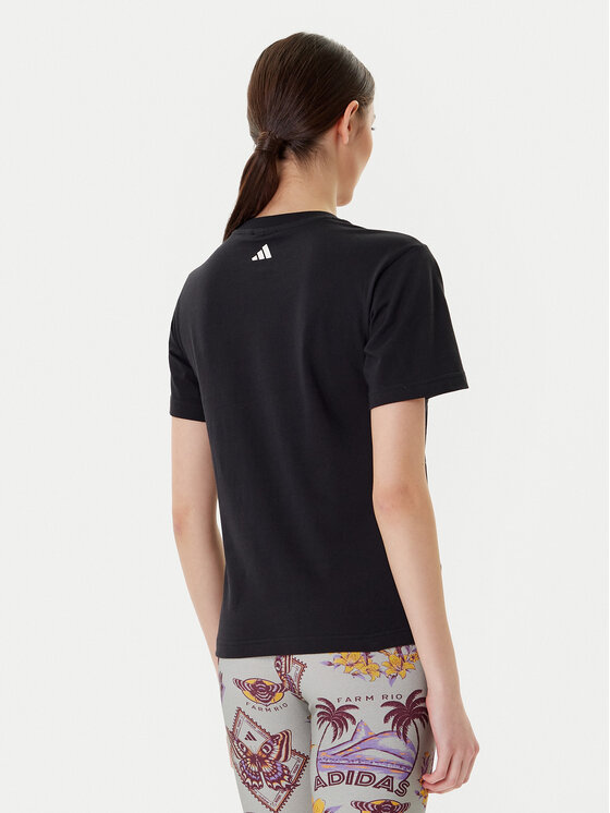 adidas adidas Футболка FARM Graphic JV8609 Чорний Regular Fit