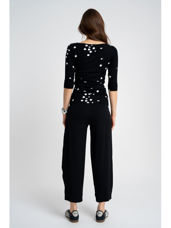 CLICK CLICK Μπλουζάκι 10-6873 Μαύρο Fitted Fit