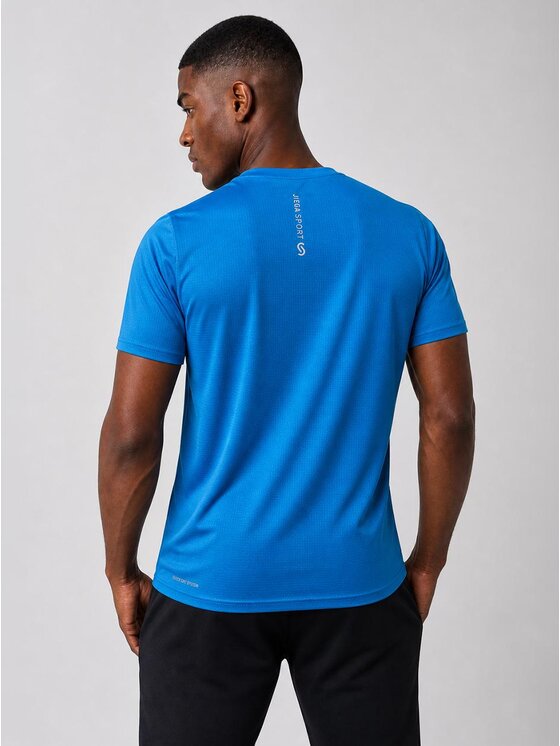 Jigga Wear Jigga Wear Koszulka techniczna 131611 Niebieski Regular Fit