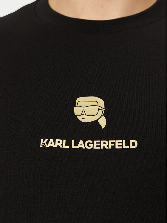KARL LAGERFELD KARL LAGERFELD T-särk 755461 551235 Must Regular Fit