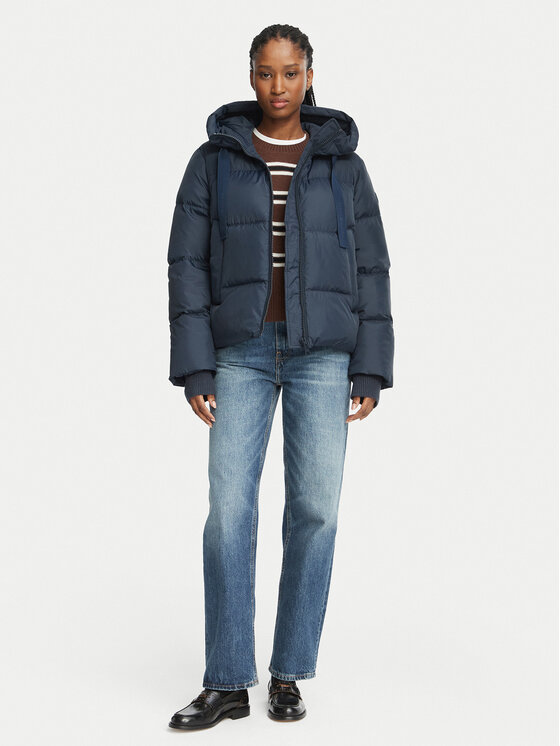 Tommy Hilfiger Tommy Hilfiger Zimska jakna WW0WW53610 Mornarsko modra Regular Fit