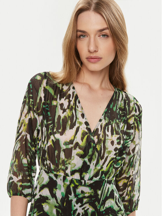 Morgan Morgan Poletna obleka 241-RIMPA.F Zelena Regular Fit