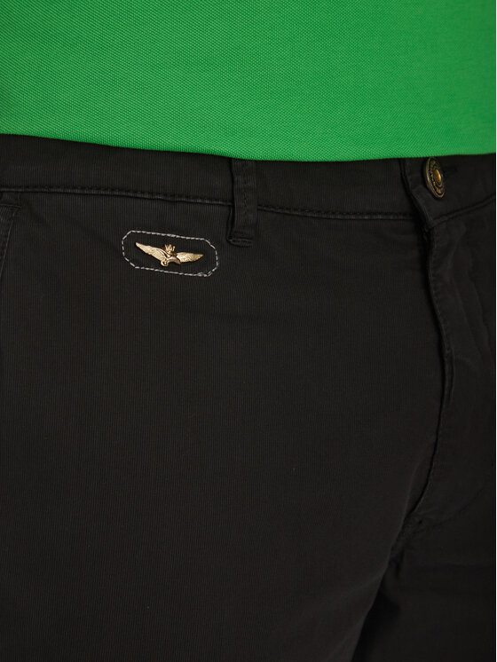Aeronautica Militare Aeronautica Militare Παντελόνι υφασμάτινο 251PA1329CT2443 Μαύρο Regular Fit