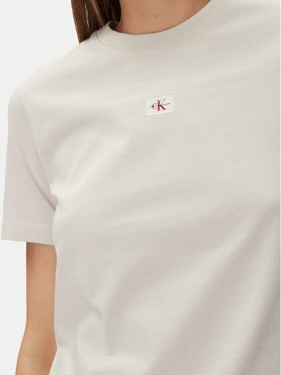 Calvin Klein Jeans Calvin Klein Jeans Póló J20J225243 Bézs Regular Fit