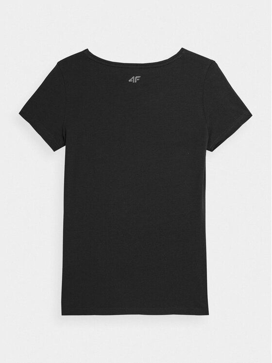 4F 4F T-Shirt 4FMM00TTSHF731-20S Czarny Regular Fit
