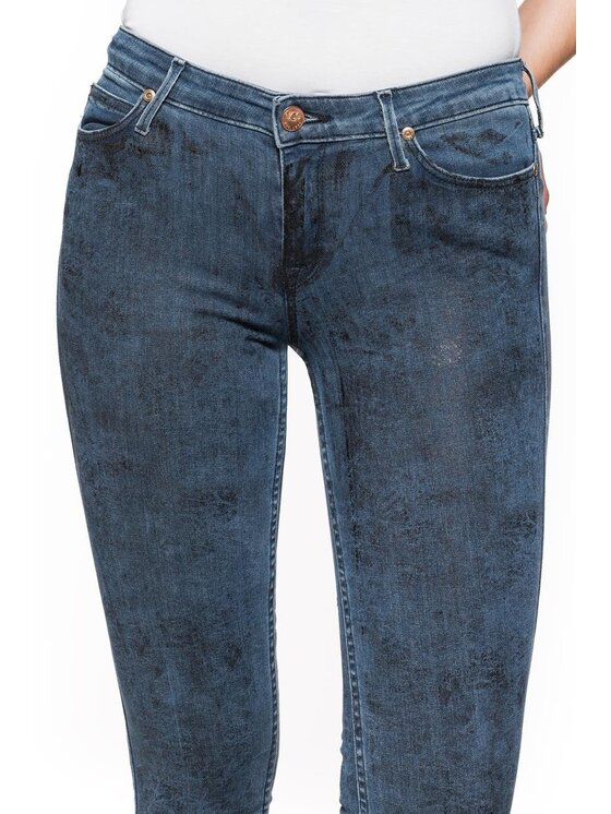 Lee Lee Jeansy SKIN TO SKIN Niebieski Skinny Fit