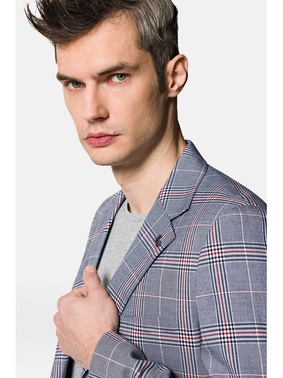 Lancerto Lancerto Marynarka Virden MA131123000009.SZARY Szary Slim Fit