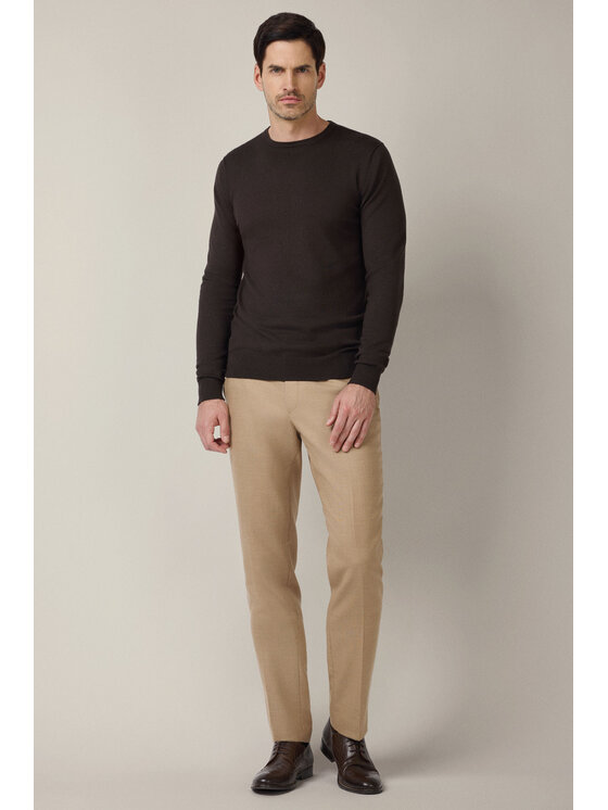 Lancerto Lancerto Spodnie materiałowe Artemio SP073225000012 Beżowy Slim Fit