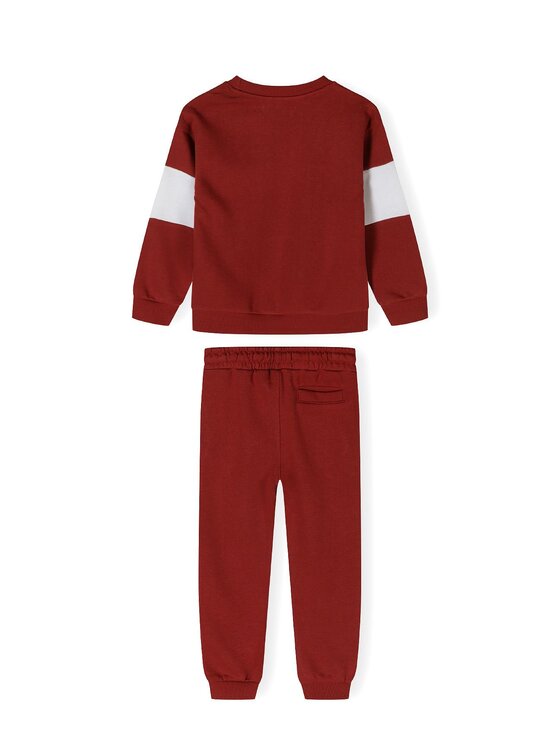 MINOTI MINOTI Bluza 23fleece131 Bordowy Regular Fit