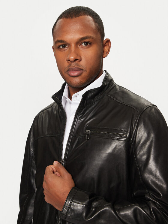 Milestone Milestone Lederjacke Marco 991064 20305 Schwarz Regular Fit