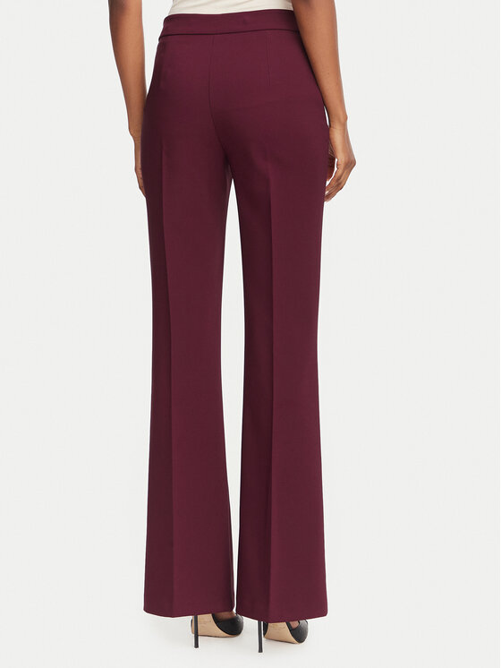 Rinascimento Rinascimento Текстилни панталони CFC0130135003 Бордо Flare Fit