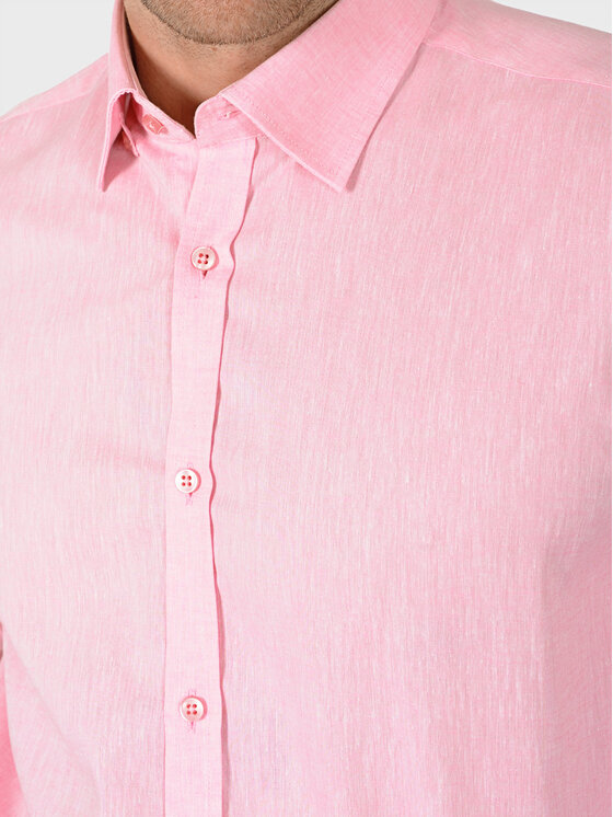 Evenemen Evenemen Koszula James Pink Różowy Slim Fit