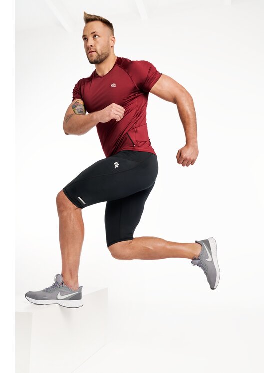ROUGH RADICAL ROUGH RADICAL Koszulka techniczna VITAL ZIP Bordowy Slim Fit