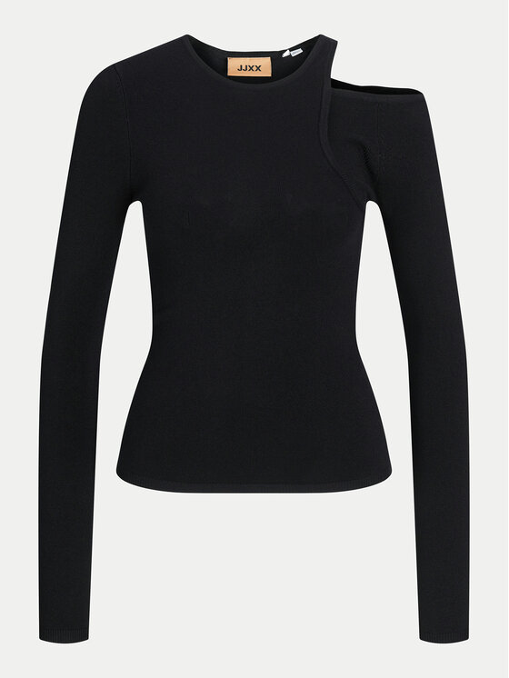 JJXX JJXX Majica Milani 12261586 Crna Slim Fit