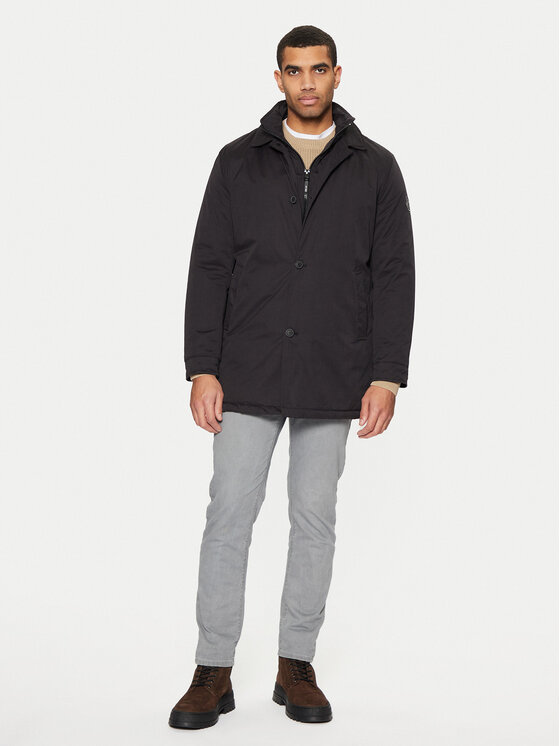 INDICODE INDICODE Parka Ricco 15-889 Czarny Regular Fit