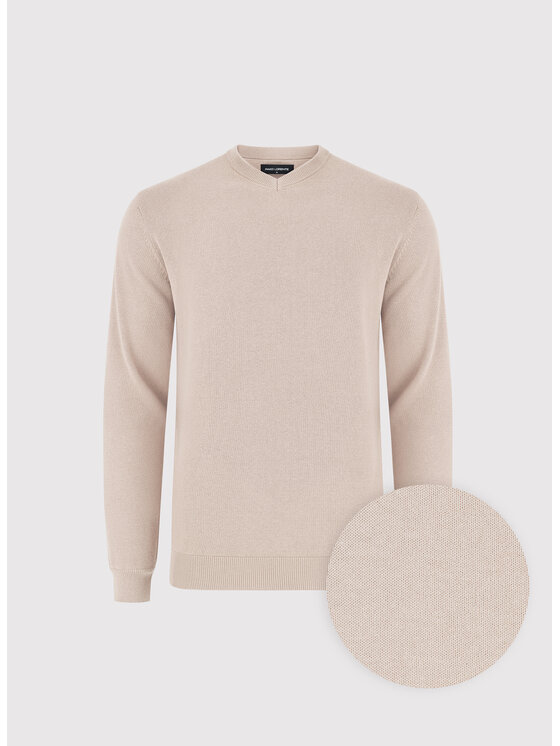 Pako Lorente Pako Lorente Sweter P26WN-2X-010 Beżowy Straight Fit