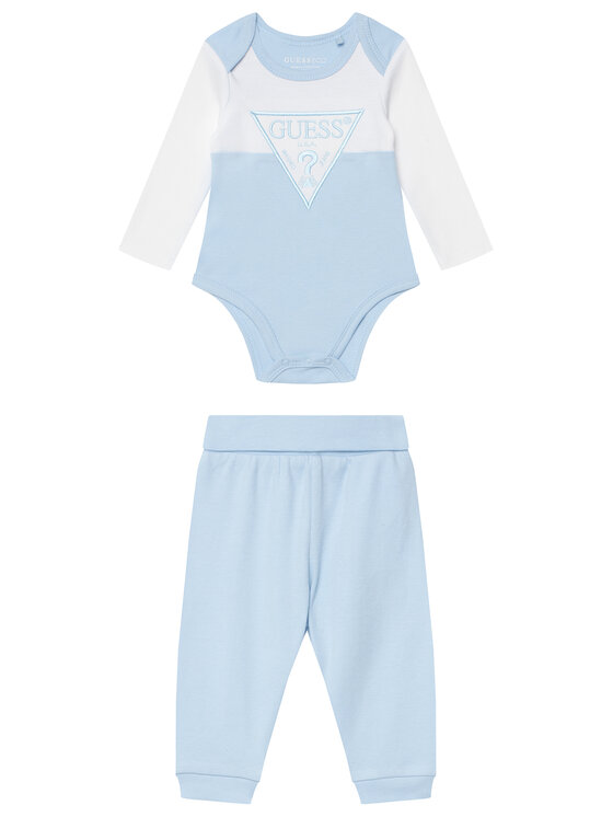 Guess Set body și pantalon H6YG04 4K4125 Albastru deschis