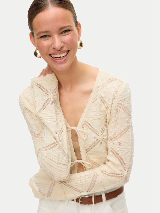Vero Moda Vero Moda Kardigan Lola 10337188 Béžová Regular Fit