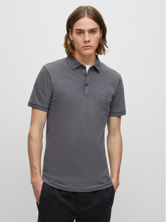 Boss Polo Passenger 50472668 Pelēks Slim Fit