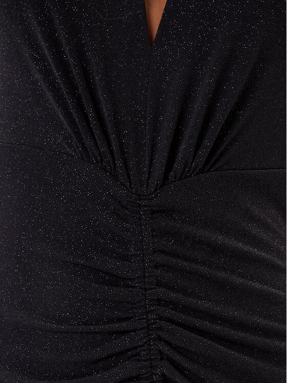 Rinascimento Rinascimento Koktel haljina CFC0126181003 Crna Slim Fit