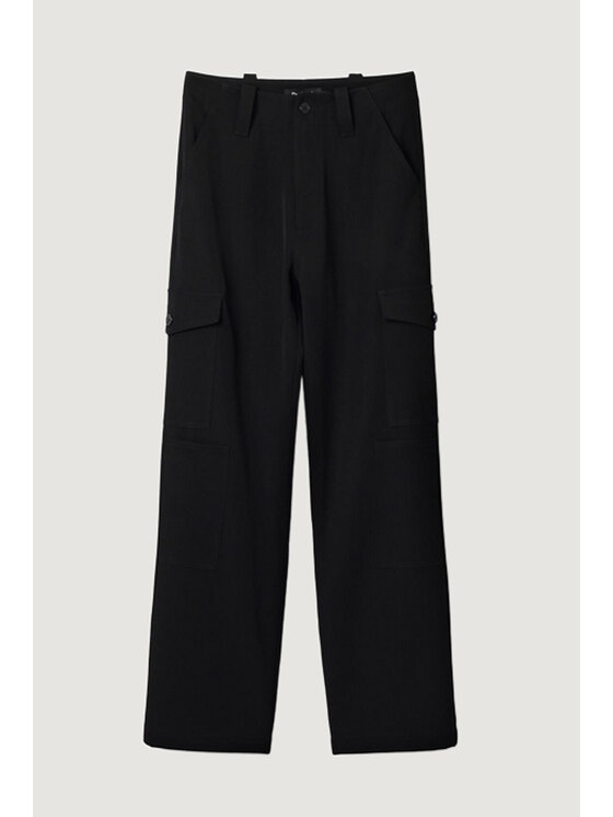 Desigual Desigual Pantaloni da donna TREVOR Nero Palazzo Fit