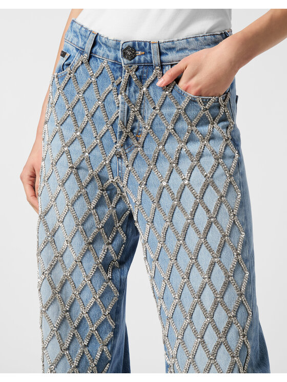 PHILIPP PLEIN PHILIPP PLEIN Jeansy 26275 Niebieski Skater Fit
