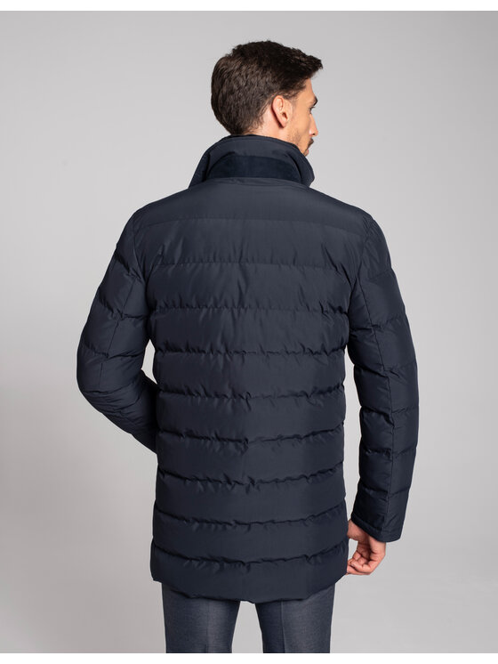 Borgio Borgio Kurtka zimowa camigliano g Granatowy Slim Fit