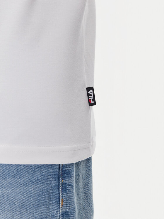 Fila Fila Marškinėliai Lennik FAM0883 Balta Regular Fit