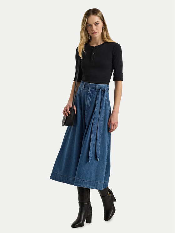 LAUREN RALPH LAUREN Lauren Ralph Lauren Μπλουζάκι 200940439001 Μαύρο Slim Fit