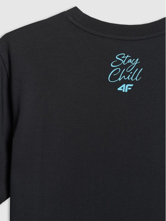 4F 4F T-Shirt 4FRSS26TTSHM4321-20S Černá Regular Fit