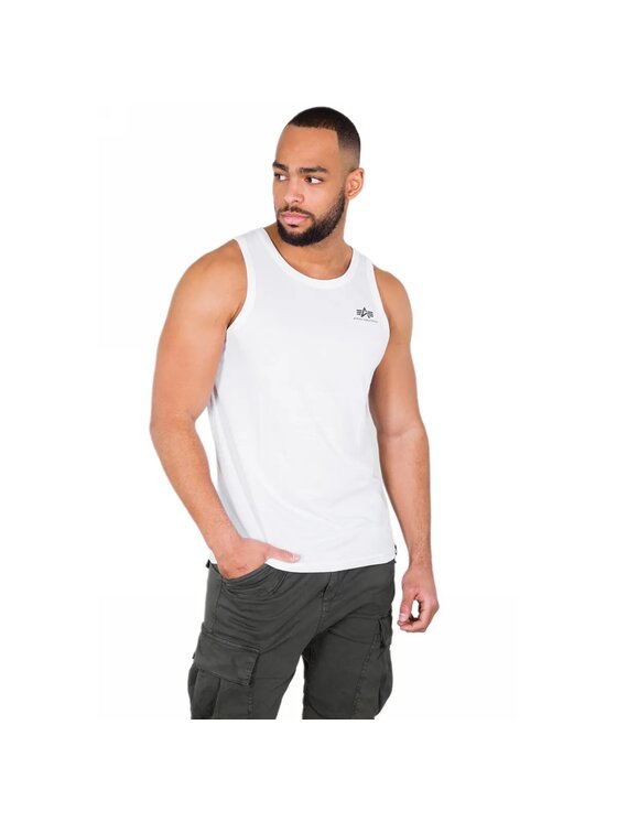 Alpha Industries Alpha Industries Tank top AI.196541 Biały Regular Fit