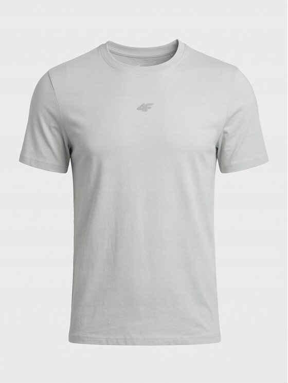 4F 4F T-Shirt Z-TTSHM3947-3-Y Biały Regular Fit