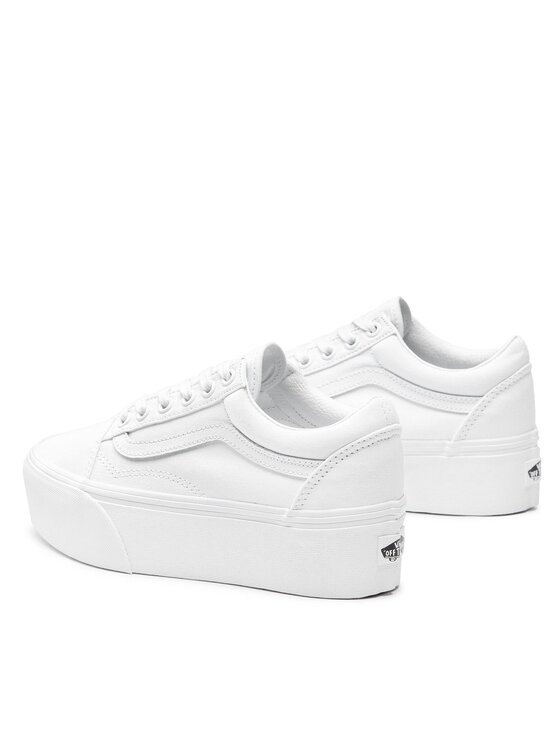 Vans Vans Sneakers aus Stoff Old Skool Stacked VN0A7Q5MW001 Weiß