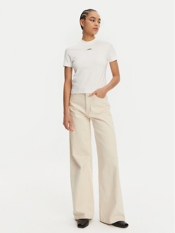 JACQUEMUS JACQUEMUS Majica 241JS133-2031 Bela Regular Fit