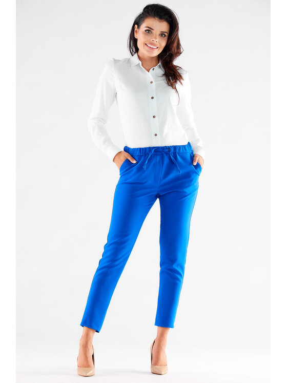 Awama Awama Dámske nohavice A532 Modrá Basic Fit
