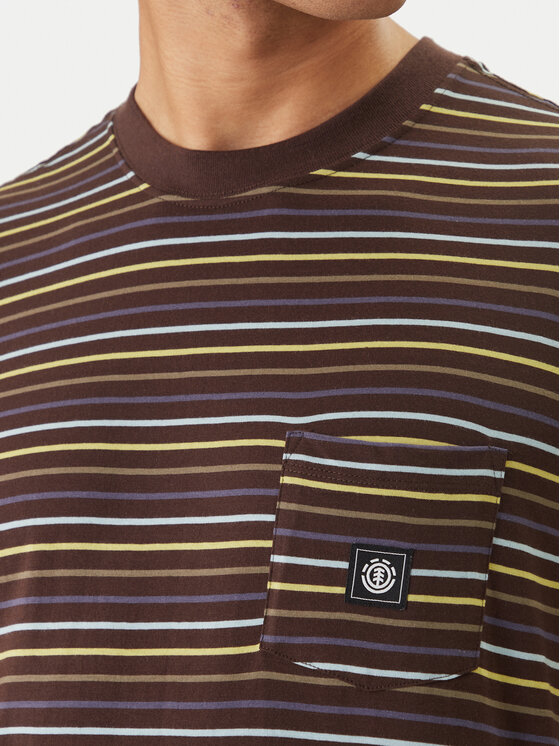 Element Element T-Shirt Icon Label Pocket ELYKT00198 Kolorowy Regular Fit