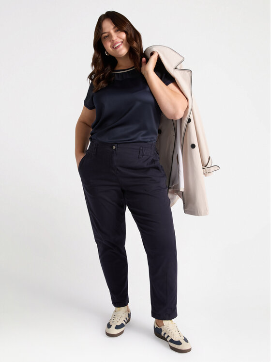 Fiorella Rubino Fiorella Rubino Pantaloni di tessuto P705T104888N034 Blu Boy Fit