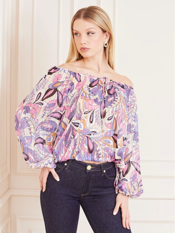 Guess Guess Τοπ 163487 Ροζ Classic Fit