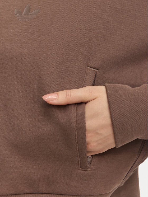 adidas adidas Mikina Spacer Tracktop KZ2189 Hnedá Regular Fit