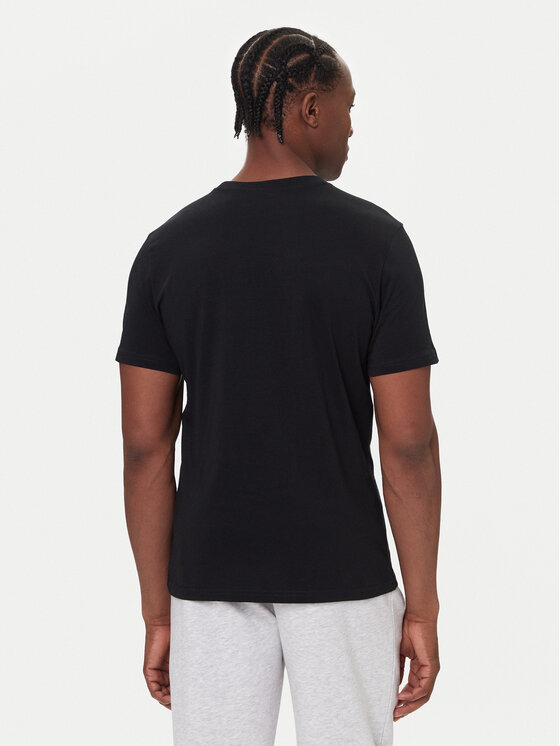 Kappa Kappa Tričko Authentic 361N6QW Čierna Regular Fit