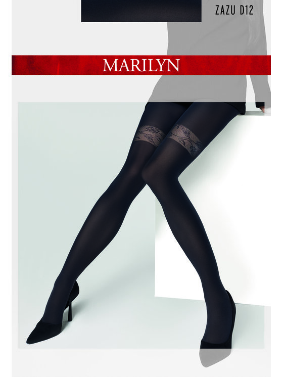 Poupée Marilyn Poupée Marilyn Rajstopy Damskie ZAZU D12 Czarny