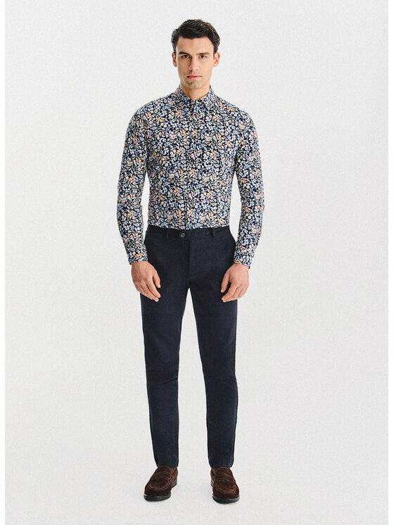 Pako Lorente Pako Lorente Koszula P25WN-1X-037 Granatowy Slim Fit