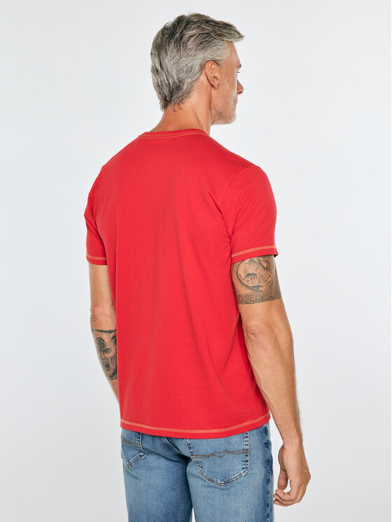 BIG STAR BIG STAR T-Shirt ELVINER Czerwony Basic Fit