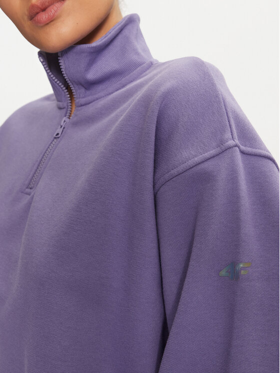 4F 4F Μπλούζα 4FWAW24TSWSF1337 Μωβ Loose Fit