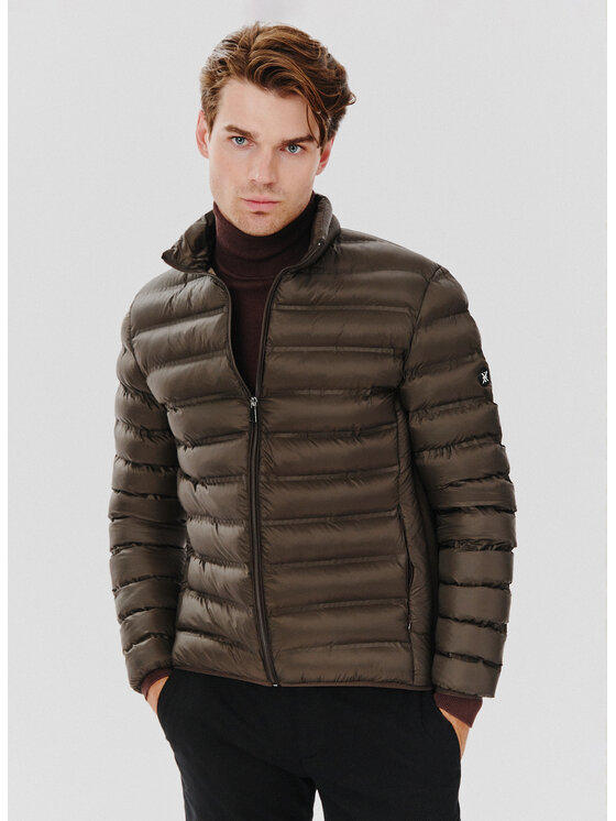 Pako Lorente Pako Lorente Kurtka przejściowa P24WF-5X-001 Brązowy Classic Fit