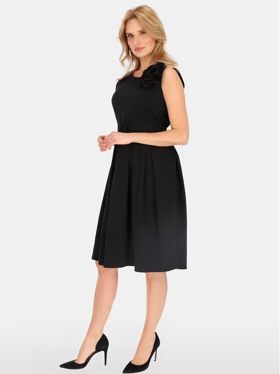 Perso Perso Letné šaty RBE254074F Čierna Regular Fit