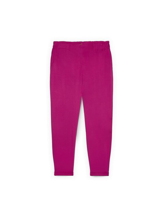 Fiorella Rubino Fiorella Rubino Spodnie materiałowe P629L002355N019 Różowy Regular Fit