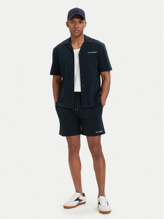 KARL LAGERFELD KARL LAGERFELD Szorty kąpielowe B2M46064 Granatowy Regular Fit