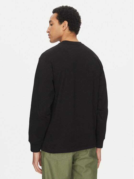 Vans Vans Hosszú ujjú Left Chest II VN000P1S Fekete Loose Fit